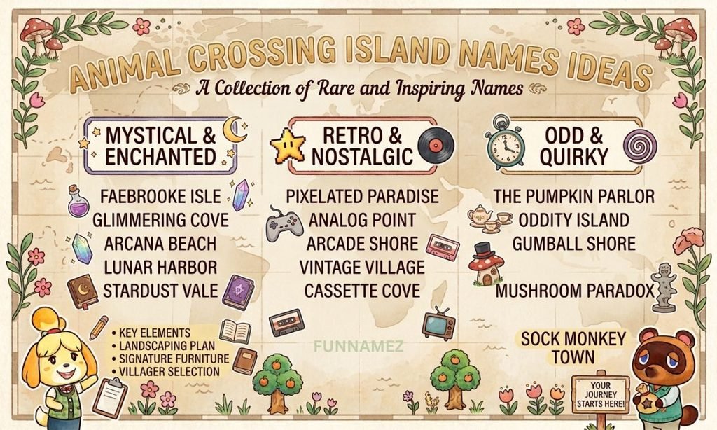 Animal Crossing Island Names Ideas