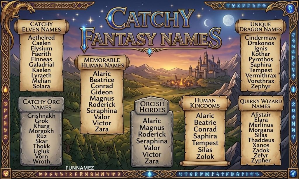 Catchy Gibbs Fantasy Names