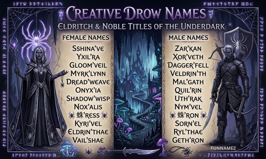 Creative Drow Names