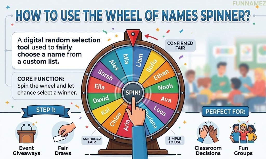 How to Use the Wheel of Names Spinner