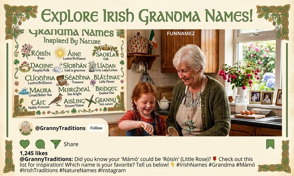 Irish Grandma Names on Instagram