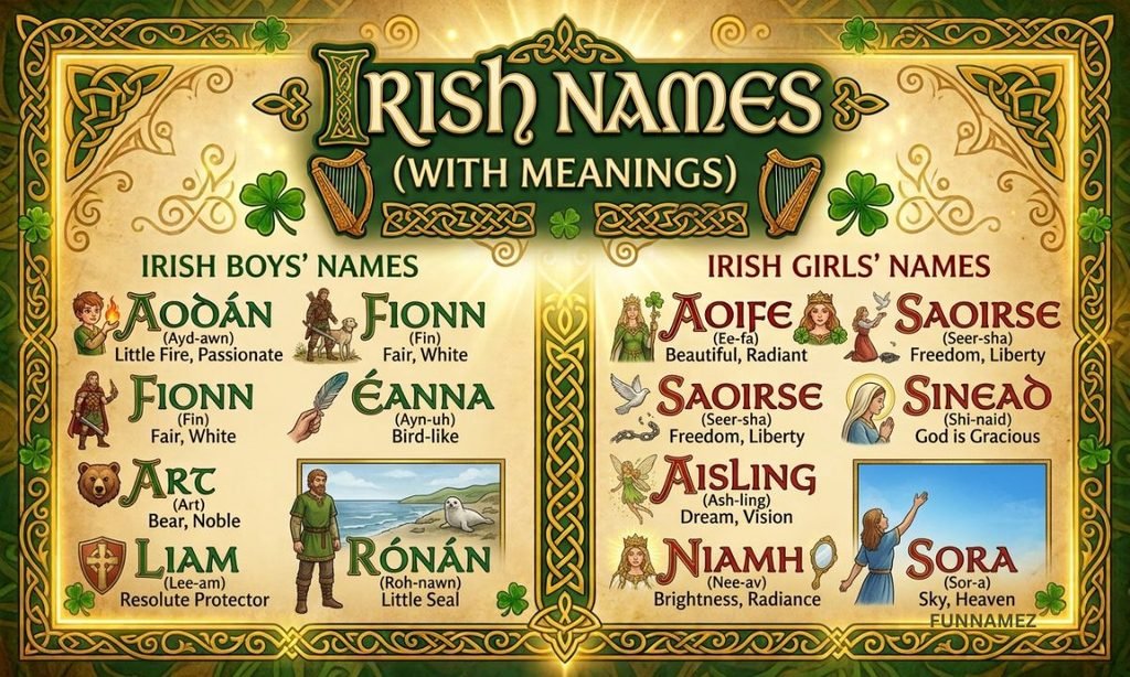 Irish Names Starting With A (With Meanings)