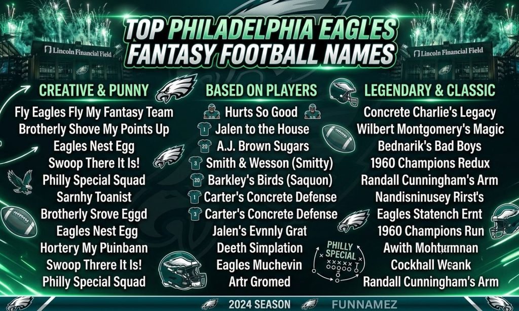 Philadelphia Eagles Fantasy Football Names