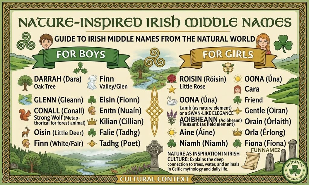 Nature-Inspired Irish Middle Names