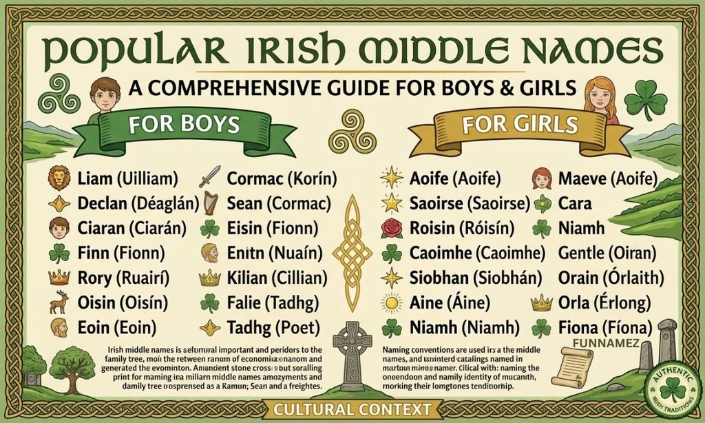 Popular Irish Middle Names
