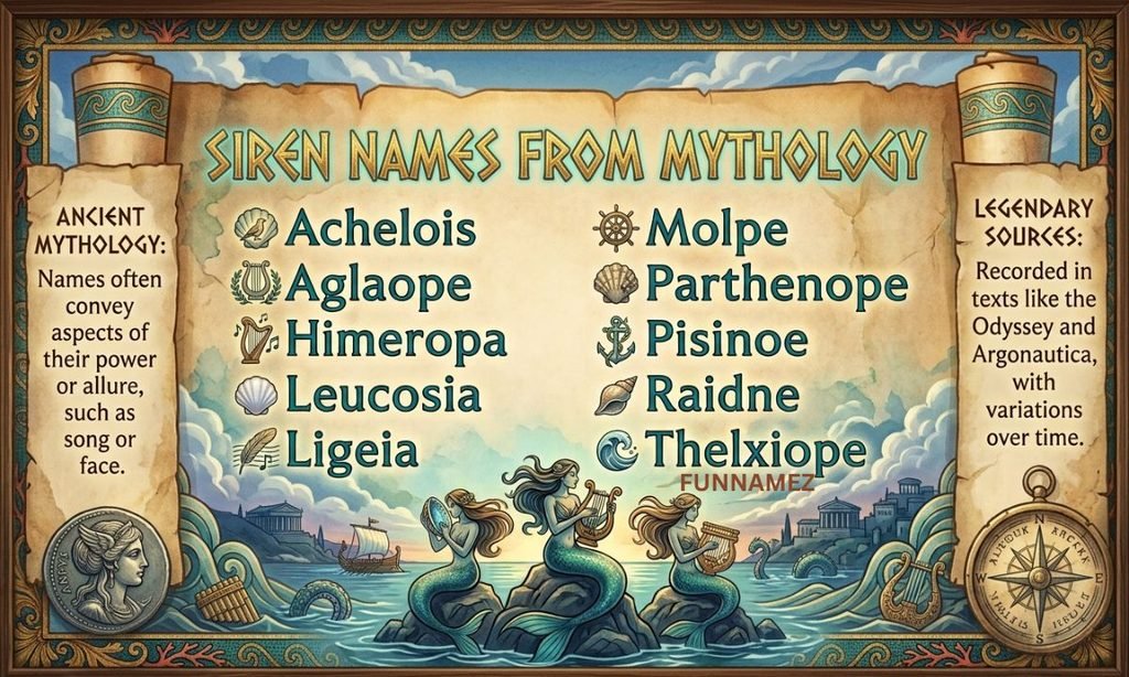Siren Names From Mythology