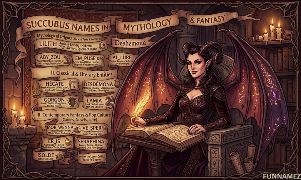 Succubus Names In Mythology & Fantasy