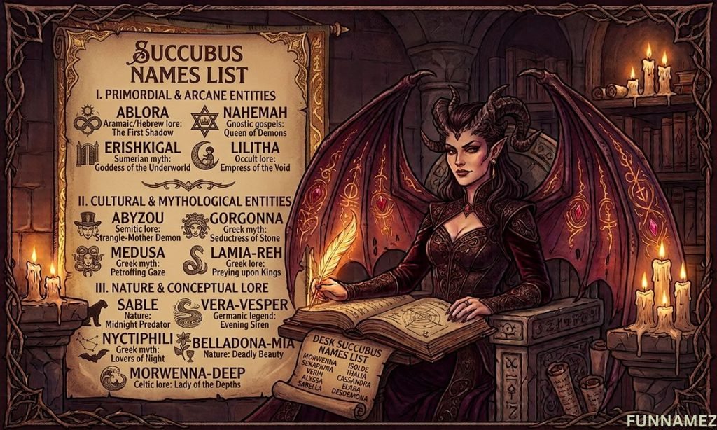 Succubus Names List