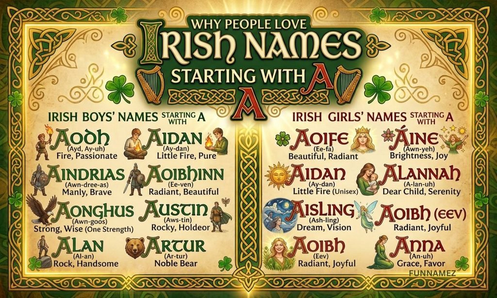 Why People Love Irish Names That Start With A